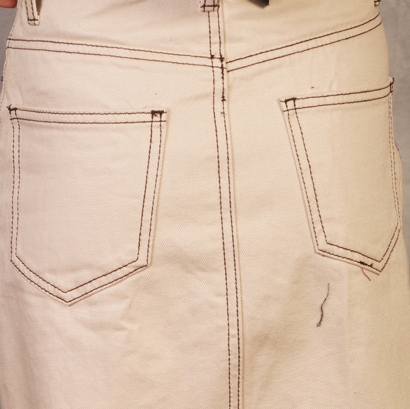 Cream Off White Denim Mini Skirt by Forever 21 - Picture 7 of 7